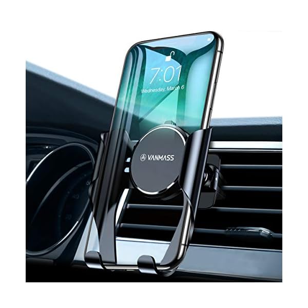 VANMASS Handyhalter fürs Auto Handyhalterung Lüftung mit Memory-Funktion Universale Kfz Smartphone Halterung Kompatibel mit iPhone 11 Pro MAX/XS/XR/X/8, Samsung Note 10+/S10+/S9, Huawei Mate20