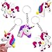 Produktbild German Trendseller® - 6 x Magische - Glücks - Einhorn - Anhänger  NEU  Kindergeburtstag  Mitgebsel  Regenbogen Einhorn - Party  6 Stück