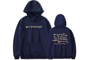 YINGKE Damen Dear Person Behind Me You Are Enough Bunter Druck Personalisierte Streetwear Hoodie Unisex Übergröße Pullover Kapuzenpullover