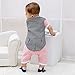 ZOEREA Newborn Infant Toddler Boy Babys Short-sleeved Cotton Gentleman Tuxedo Onesie Romper Jumpsuit Pink Bowknot and Plaid Vest Clothes
