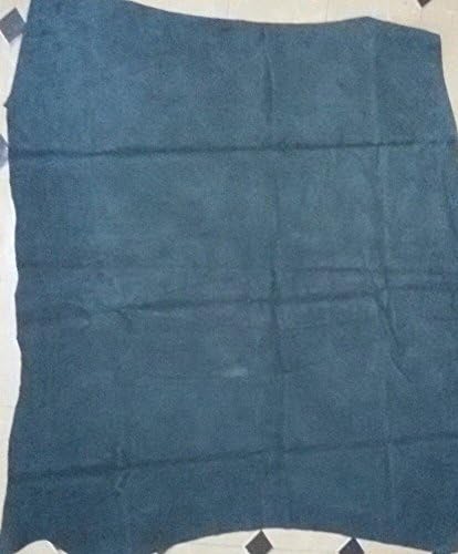 Cow Hide Leather sheet, Suede Leather Sheet Size 2 × 2 square foot approx, black