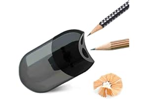 Koksi Dual-Hole Pencil Sharpener with Hinged Cover