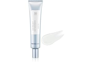 ‎THANKYOU FARMER THANKYOU FARMER Sun Project Light Sun Essence (40ml) - Koreanische Sonnencreme für Gesicht und Körper, Sonnenpflege für fettige & Mischhaut, Sonnenschutz aus Lärche, Korean Sunscreen…