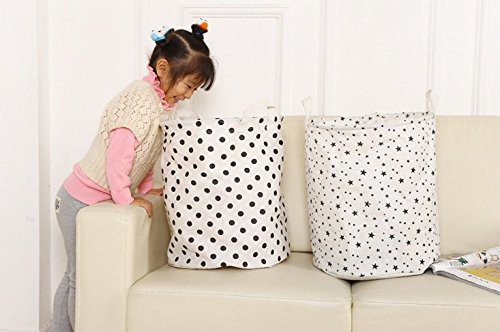 weimay Lessive stockage panier panier Chaussettes stockage de jouets de stockage Lessive Organiseur de chiffon avec poignées