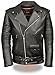 Produktbild Milwaukee Leather Men's Tall Classic Side Lace Police M/C Leather Jacket (Black, L) by Milwaukee Leather