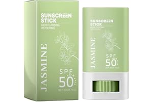 KARLOR Jasminowy krem przeciwsłoneczny w sztyfcie do twarzy, ochrona przed słońcem, patyczek, SPF 50+ PA+++ promieniowanie UVA/UVB, krem przeciwsłoneczny do twarzy, ciała, ochrona przed