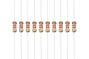 YOKIVE 100uds Carbono Película Resistores, 1/4W 120 Ohm 5% Tolerancias Resistor, Bueno para Bricolaje Proyectos Electrónicos (4 Colores Banda, 1,77 x 0,09 Pulgadas)