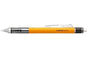 Tombow - Portaminas MONO Graph Neón - Portaminas multifunción con Mina de 0.7 mm - Cuerpo Color Neón Naranja - Lápices con Goma Valido para Todo Tipo de Técnicas de dibujo.