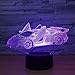 Produktbild Rennauto 3D Illusion Lampe LED Nachtlicht,Optische 3D-Illusions-Lampen Tischlampe Nachtlichter 7 Farben Berührungsschalter Schreibtischlampe für Kinder Geschenke Home Dekoration