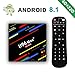 Produktbild 2018 H96 Max+ Android 8.1 Smart TV Box 4GB + 32GB 4K Ultra HD TV Box RK3328 Quad-Core 64bit CPU 2.4G WiFi 100M LAN Ethernet 3D H.265 HDR Set Top Box mit Fernbedienung