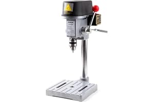 aleto Säulenbohrmaschine Mini-Bohrmaschine mit 3 Geschwindigkeiten, Mini Bank Tischbohrmaschine 340W 8000-16000 U/Min für Handwerker und Hobbyisten