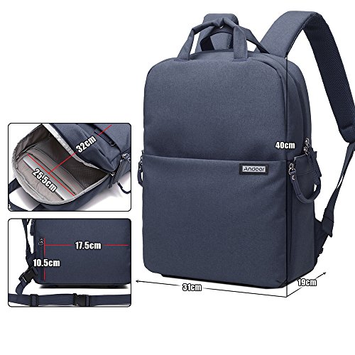 Andoer sac    dos etanche antichoc Cam  ra DSLR Photographie vid  o Backpack Leisure pour Nikon Canon Pentax Sony Cam  ra w   Couverture de Pluie
