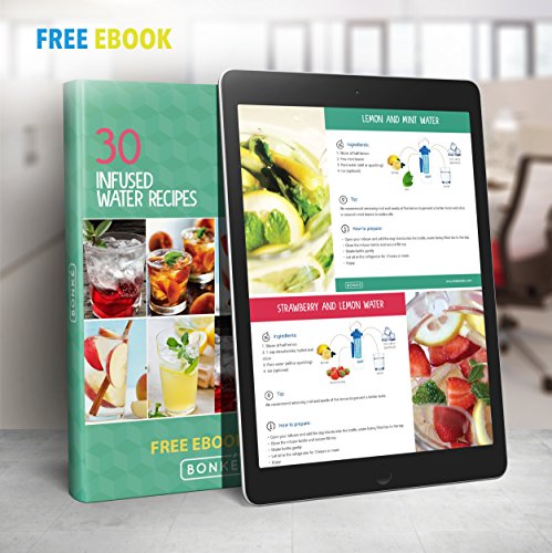 Bonke Trinkflasche für Fruchtschorlen – Große 1 Liter BPA-freie Sportflasche – Wasserflasche mit Gummigriff und extra sicherem Verschlusssystem – 1 Jahr Garantie - 7