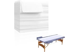HEZHU 100 Stück Einweg Bettlaken aus Vliesstoff, 80x180cm Einweg Massagelaken für Schönheitssalon SPA Krankenhausbetten