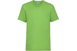 Generico T-Shirt Bambini e Bambine Kids Valueweight T – 1 Pezzo – Cotone 100% 165 g/m² – Maglietta Unisex Manica Corta Collo Girocollo – Taglie da 1/2 a 14/15 Anni – Modello FRU 61-033-0