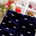 Zhuannian Baby Girls Bowknot Fleece Lining Leggings Trousers (9-12months, Navy blue bow)