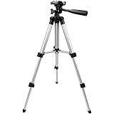 ROKOO Universal Tripod Portable Digital Camera Camcorder Tripod Stand Torch Bracket Lightweight Aluminum for Canon Nikon Sony