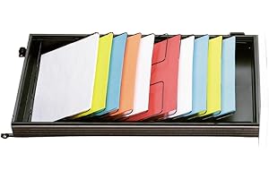 ‎SCHÄFER SHOP SSI Schäfer Formulareinsatz Trenner Schrägablage, 7 Fächer DIN A4, für Schübe 600 mm Tiefe, für Schublade 3 Höheneinheiten, H 106 x B 328 x T 480 mm