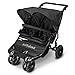 Out n About Little Nipper Double Stroller Jet Black