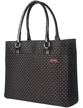 DTBG Damen Umhängetasche Nylon Handtasche Shopper Freizeit Tasche / 15,6 Zoll Laptop Tasche für 15 - 15,6 Zoll...