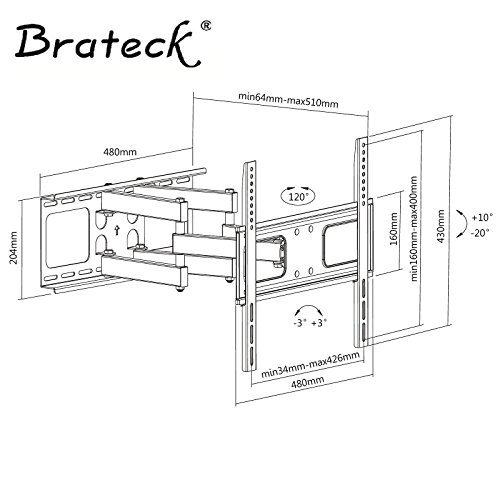 Curved TV Wandhalterung 111N