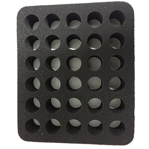 Homeself Wasserdicht Hartschale 30 Flaschen ätherisches Öl Tragetasche, Ätherisches Öl Aufbewahrungsbox, perfekt für 10 ml 15 ml doterra und Young Living Öl Grün - 7