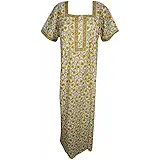 Indiatrendzs Women's Cotton Nighty Floral Sleepwear (chest 46)