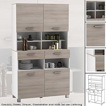 Hochschrank COOKY Küchenschrank Küchenregal Schrank 047 Küchentrolley