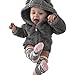 Produktbild Longra Baby Wintermantel Winterparka Mit Pelzkapuze Winter Kapuzenjacke Unisex Baby Hoodie Parka Kapuzenpullover Steppmantel Winterjacke Warmen Outdoorjacke Outwear (80CM 12Monate, Gray)