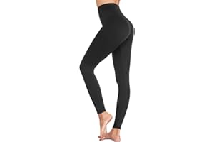 SIMIYA Womens Leggings, High Waist Super Soft Comfort Slim Pants Power Stretch Tights Yoga Trousers