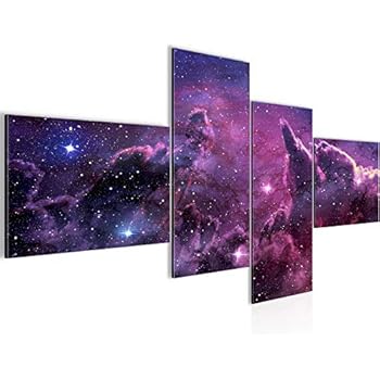 Wandbild - Spiral Galaxie III - Bild auf Leinwand - 200x80 cm