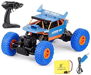zest 4 toyz RC Rock Crawler Vehicle Buggy Car 4 WD High Speed Plastic Rc Remote Control Rock Climbing Monster Off Road Truck for Kids Boys (Multicolor) Pack of 1