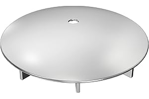 YUNSTK Duschabfluss Abdeckung, 112 mm Duschablauf Deckel, Chrom Duschdeckel für Dusche und Badewanne für 6958.99, Dusche Abfluss Abdeckung