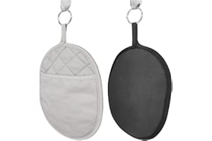 SENHAI, set di 2 cuscinetti caldi per cucina con impugnatura in silicone, temperatura massima 500 F, guanti da forno antiscivolo da cucina resistenti al calore per cucina e cottura