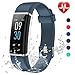Produktbild Lintelek Fitness Armband,Fitness Tracker mit Pulsmesser 0,96 Zoll Farbdisplay Fitness Uhr Armband Uhr Schlafmonitor Aktivitätstracker 14 Trainingsmodi Vibrationsalarm GPS (Grau) MEHRWEG