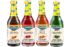 LA ANITA HABANERO Lot de 4 sauces chaudes