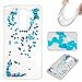 Produktbild KSHOP Schutzhülle LG Stylus 2 LS775/LG G Stylo 2 K520 Hülle Schale Etui TPU Silikon Transparent Hardcase,3D Kreative Liquid Bling Hülle Case Dynamisch Treibsand Flüssige Fließend Wasser Glitter Glitzer Glanz Sparkle Klar Hart Plastik Tasche Kristall Handytasche Rückseite - Silber Treibsand