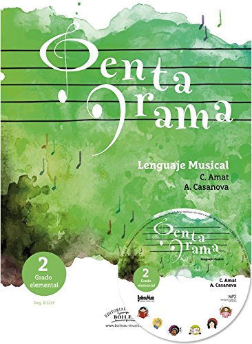 Pentagrama Lenguaje Musical Elemental 2 (libro en castellano) Nueva edición (B3229)