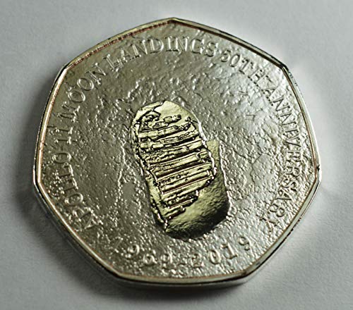 Lunar/Moon LANDINGS 50TH Anniversary 1969-2019 - Album commemorativo per Monete da 50 centesimi, Collezione Coin Hunt Apollo 11