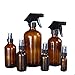 Produktbild BangLe Leere braunglas Spray - Flaschen mit Etiketten (2 - Pack) - der Container für ätherische öle, reinigungs - Oder aromatherapie - dauerhafte Schwarzen Trigger Sprayer w/Nebel - und einstellungen