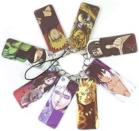 Japanese Anime Naruto shippuden figure keychain Phone strap sasuke akatsuki kakashi pendant mini poster lomo card new style Hollowen gift strap charm by Animer