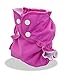 AppleCheeks Washable Coth Nappy - Wrap and Organic Cotton/Bamboo Insert 2 Piece Bundle - Jem Pink Size 1 (7-20lb approx)