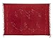 Produktbild Sarong Pareo Dhoti Lunghi ca. 170cm x 110cm Weinrot Einfarbig mit Bunter Stickerei Handgefertigt