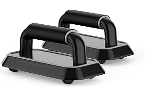 LAOBEN Push Up Bar, Ab Roller With Non-Slip Handles, Lightweight, Stable, Detachable And Easy To Assemble, Home Gym Fitness Equipment For Men And Women For Arm, Chest, And Abdominal Training.