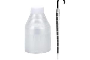 POVANJER Cubierta Para Paraguas,Cubierta Antigoteo Para Paraguas | Funda de almacenamiento a prueba de goteo para paraguas de poste recto - Bolsas de paraguas transparentes impermeables para todos los