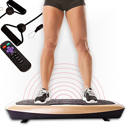 Vibrationsplatte Basic Duo – Schwarz-Gold / Schwarz-Rot Mobile Vibrationsplatte Functional Fitness - 2
