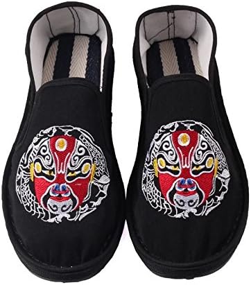 QianCengDi LvYuan Unisex Chinese Traditional Cloth shoes/casual retro Breathe Embroidery shoes/Kung Fu shoes/Martial Arts/slip-on shoes, 3#, CN41