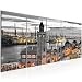 Produktbild Bilder Stadt Hamburg Wandbild 200 x 80 cm Vlies - Leinwand Bild XXL Format Wandbilder Wohnzimmer Wohnung Deko Kunstdrucke Weiß 5 Teilig -100% MADE IN GERMANY - Fertig zum Aufhängen 603055b