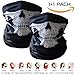 Produktbild 1+1 Premium Multifunktionstuch | Sturmmaske | Bandana | Schlauchtuch | Halstuch mit Totenkopf- Skelettmasken für Motorrad Fahrrad Ski Paintball Gamer Karneval Kostüm Skull Maske