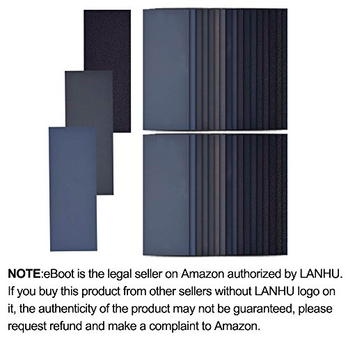 Schleifpapier Sandpapier Schmirgelpapier Sortiment 60 bis 3000 Grit 34 Stück 9 x 3.6 Zoll, Trocken / Nass, für Automotive Schleifen, Holzmöbel Finishing, Drechseln Finishing - 7